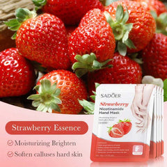 Sadoer Strawberry Nicotinamide Moisturizing Hand mask Sadoer