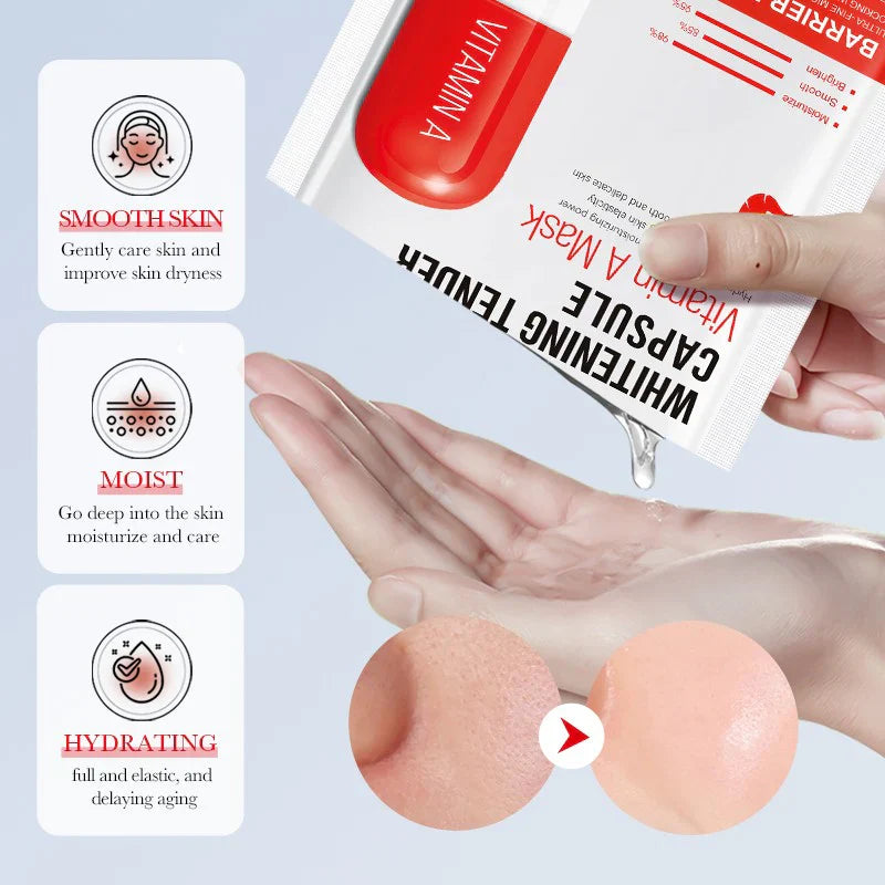 Sadoer Vitamin A Whitening Tender Capsule Facial Sheet Mask Sadoer