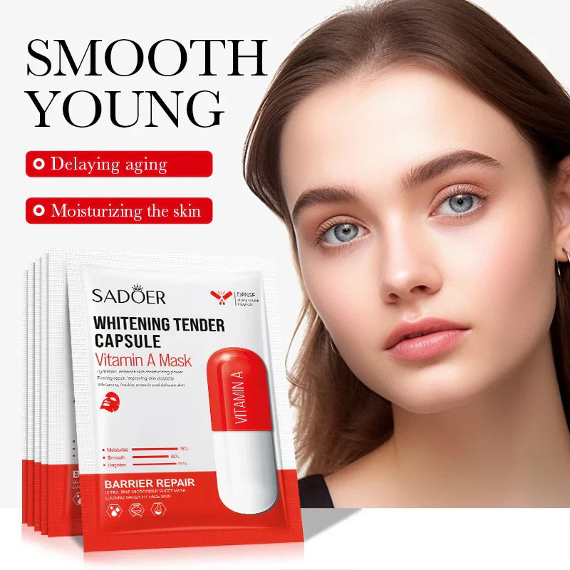 Sadoer Vitamin A Whitening Tender Capsule Facial Sheet Mask Sadoer