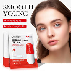 Sadoer Vitamin A Whitening Tender Capsule Facial Sheet Mask Sadoer