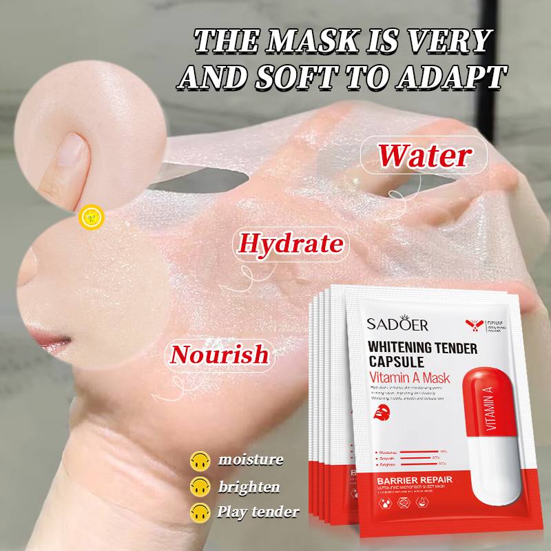 Sadoer Vitamin A Whitening Tender Capsule Facial Sheet Mask Sadoer