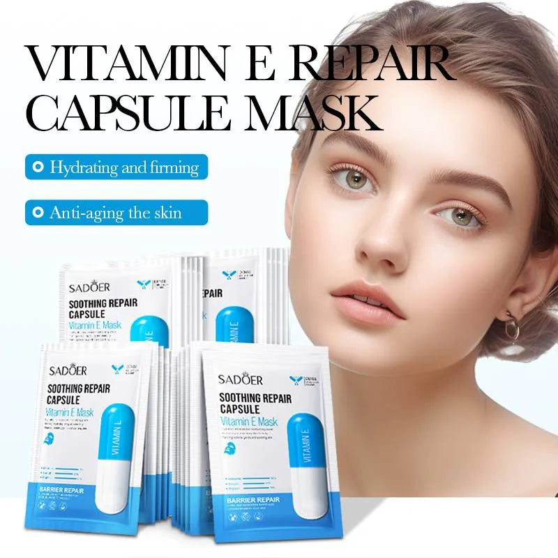 Sadoer Vitamin E Soothing Repair Capsule Facial Sheet Mask Sadoer