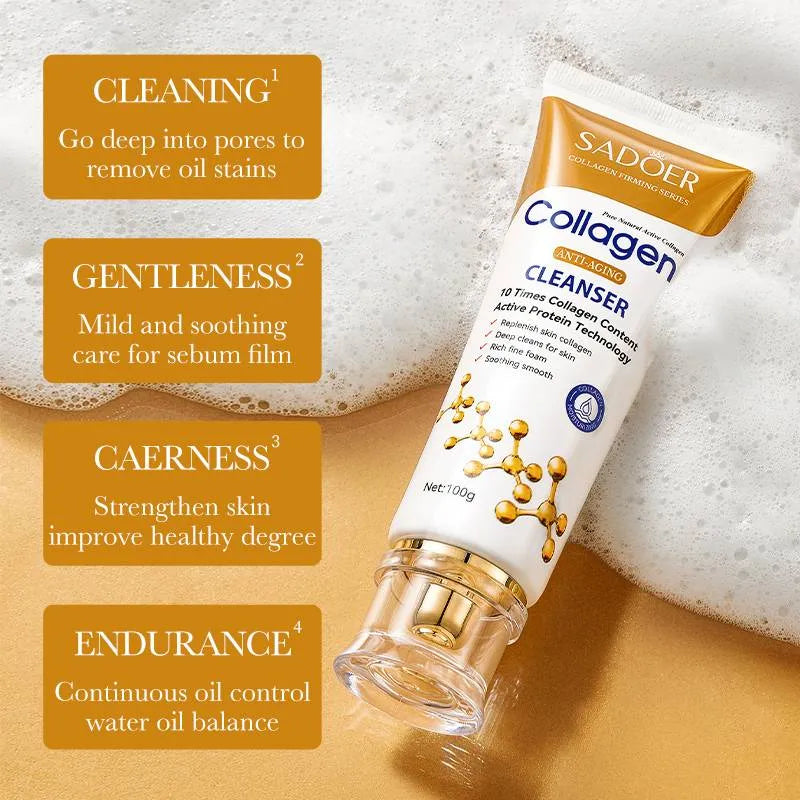 Sadoer Collagen Anti-Aging Face Cleanser - 100g Sadoer