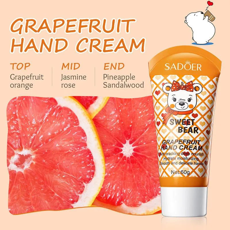 Sadoer Sweet Bear Grape Fruit Hand Cream 60g Sadoer