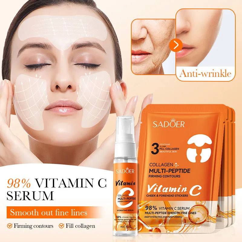 Sadoer Multi-Peptide Collagen Vitamin C Nourishing Skin Care Set Sadoer