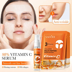 Sadoer Multi-Peptide Collagen Vitamin C Nourishing Skin Care Set Sadoer