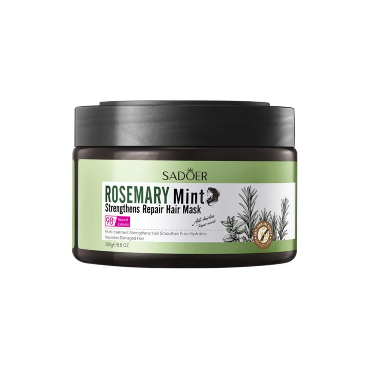 Sadoer Rosemary Mint Strengthens Repair Hair Mask - 250g Sadoer