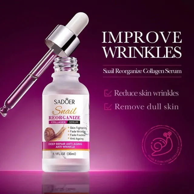 Sadoer Snail Reorganize Collagen Face Serum  -30ml Sadoer