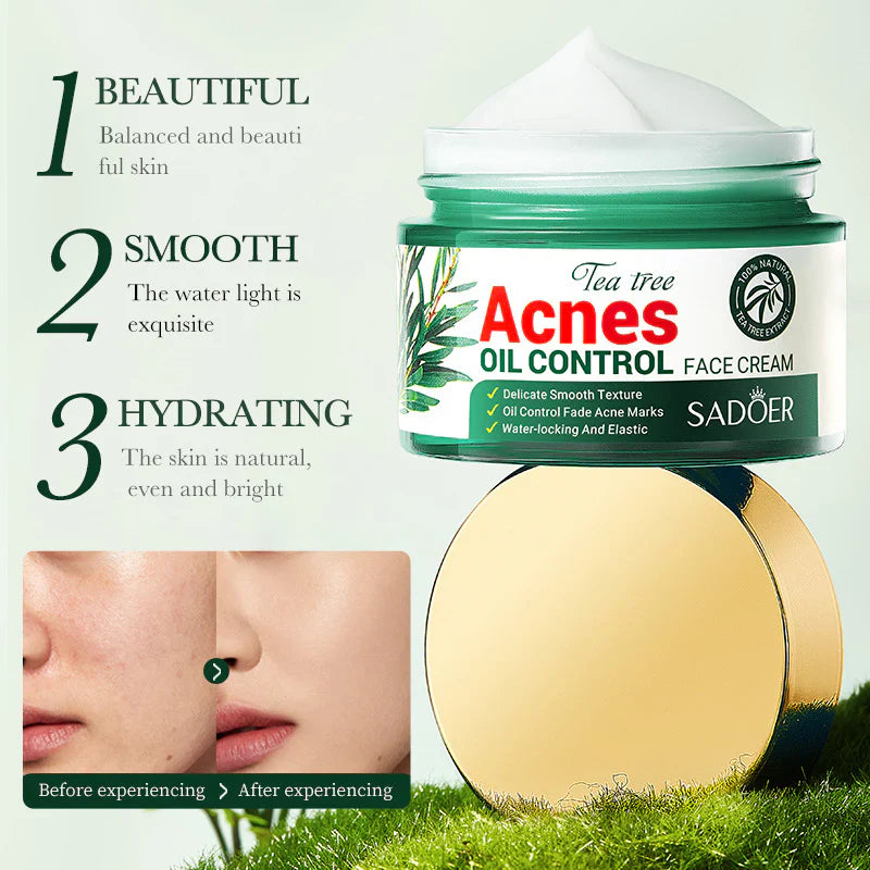 Sadoer Tea Tree Acnes Oil Control Face Cream - 50g Sadoer