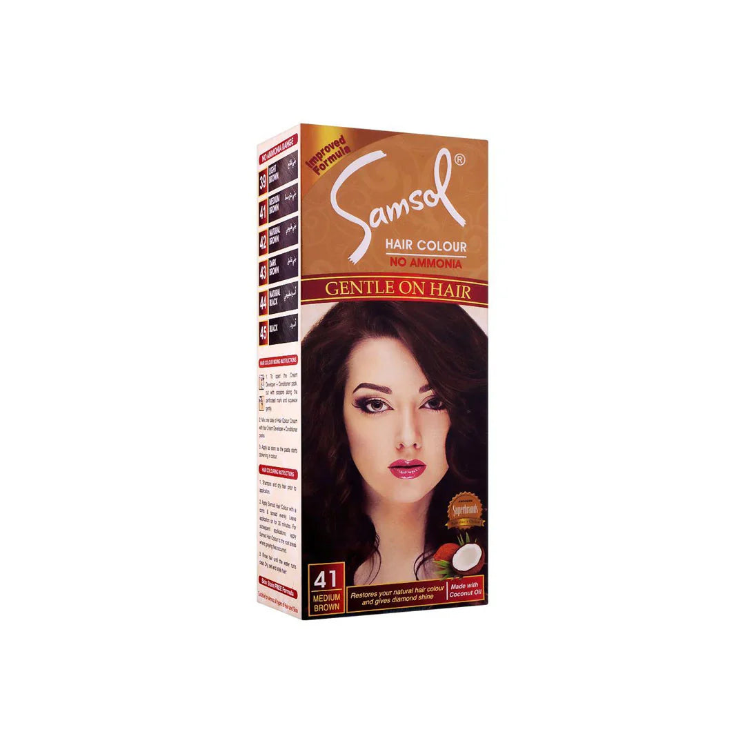 Samsol Hair Color Medium Brown No.41 1 Packet Samsol