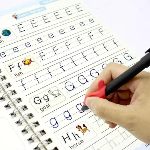 Sank Magic Practice Copybooks with Magic Pen - 10 Refills( Pack Of 4 ) Cosmia.pk
