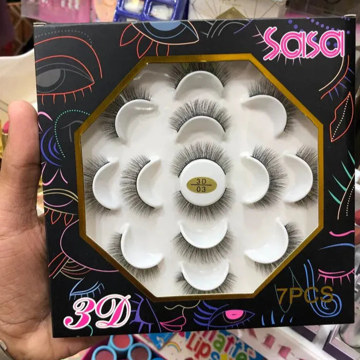 Sasa 3D Eyelashes Pack of 7 pcs Sasa