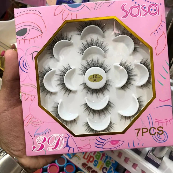 Sasa 3D Eyelashes Pack of 7 pcs Sasa