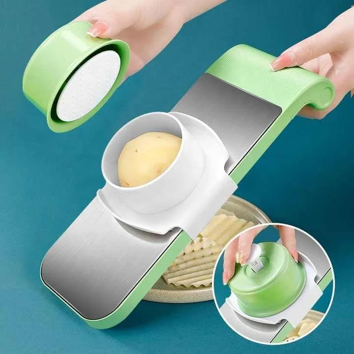 5 in 1 Stainless Steel Vegetable Cutter & Grater Cosmia.pk