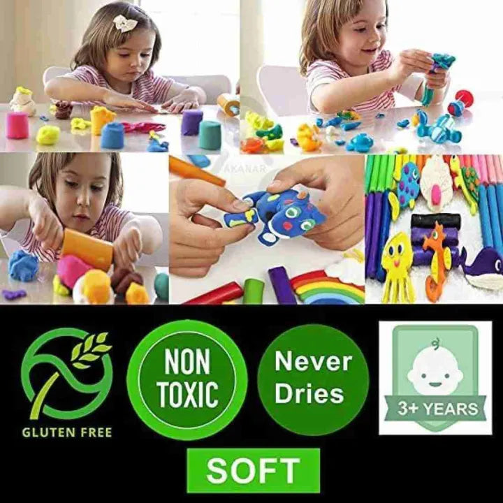 Children's modeling clay set with tools Cosmia.pk