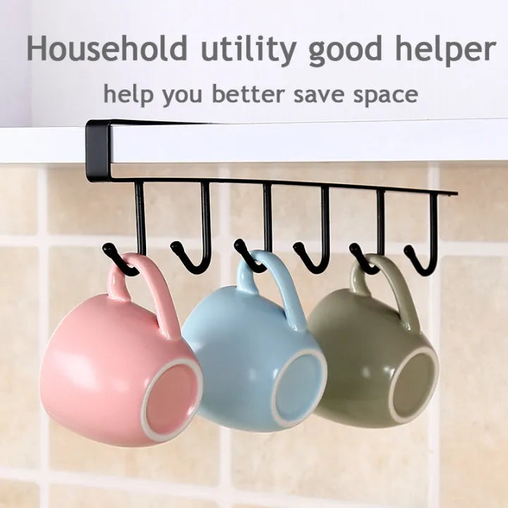 6 Hook Coffee Cup Mug Holder Cosmia.pk