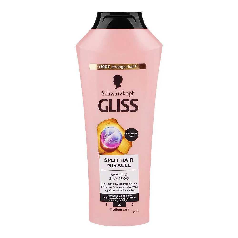 Schwarzkopf Gliss Split Hair Miracle Sealing Shampoo, For Damaged & Split Hair - 400ml Schwarzkopf