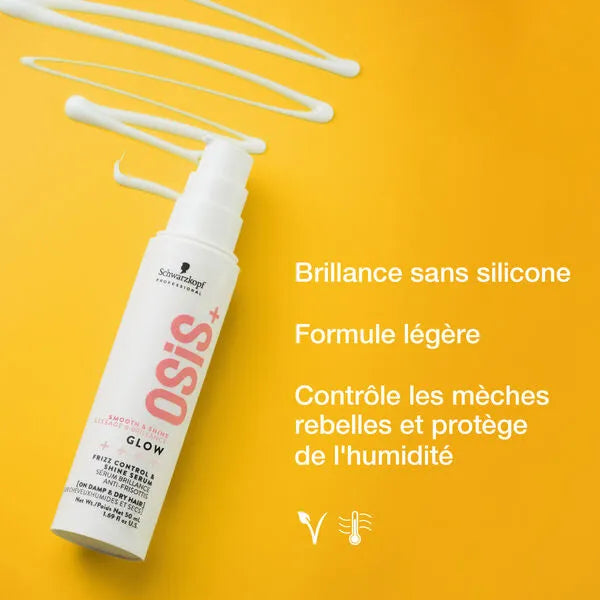 Schwarzkopf Osis+ Glow Frizz Control & Shine Serum - 50ml Schwarzkopf