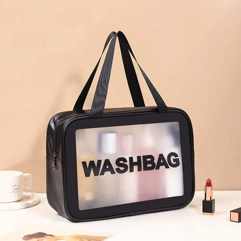 Women Portable Travel Wash Bag Transparent Waterproof Makeup Storage Cosmia