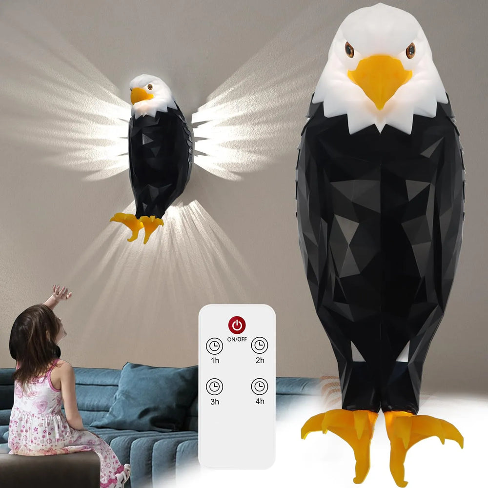 3D Bald Eagle Rechargeable Wall Light Cosmia.pk