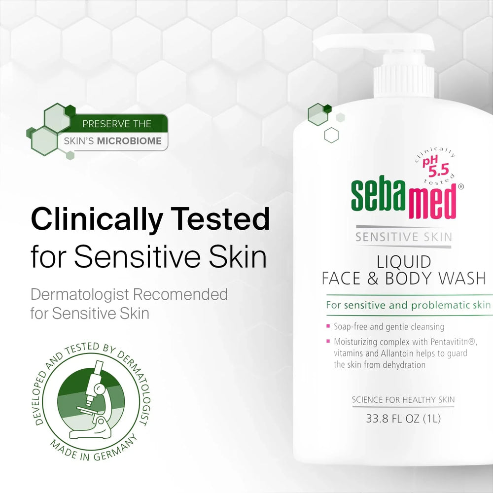 Sebamed Liquid Face And Body Wash 200ml sebamed