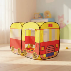Pop Up House Tent | Bus Style Kids Play Tent Indoor & Outdoor Cosmia.pk