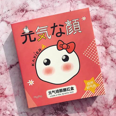 3 Colors Kaxier Blush Palette With Brush (original made in korea ) Kaxier