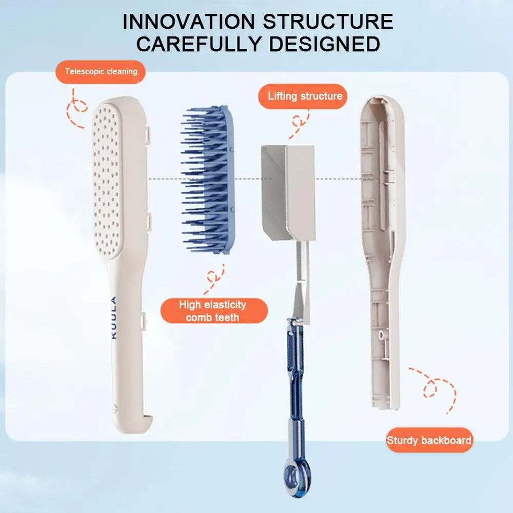 Self-Cleaning Anti-Static Massage Comb Cosmia.pk