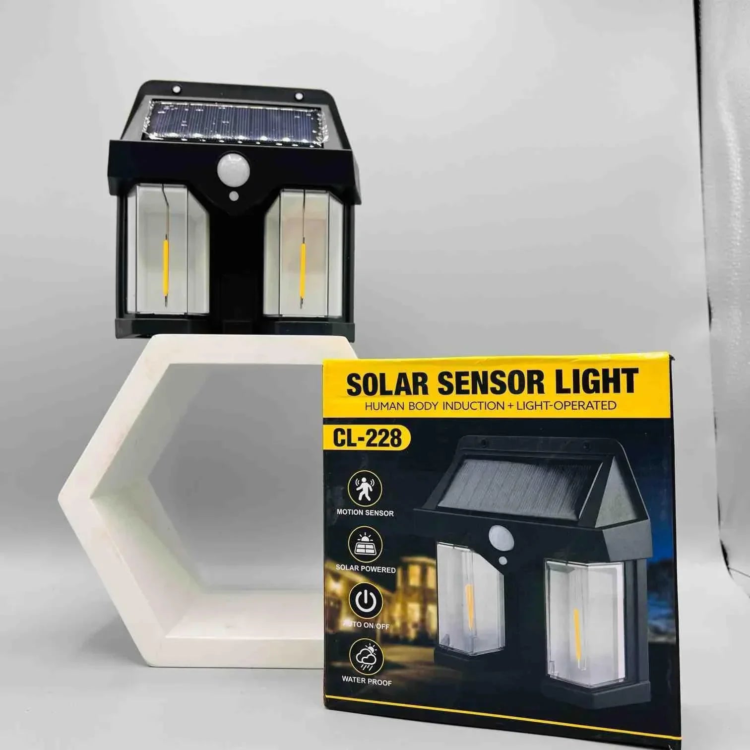 Solar LED Sensor LIGHT Cl 228 Human Body Induction Plus Light Operated Cosmia.pk