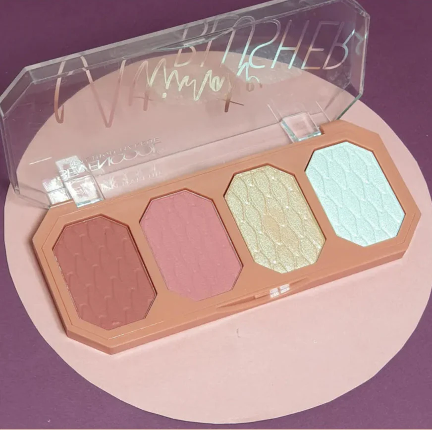 Seven Cool 2 in 1 Blusher + Highlighter palette Seven Cool