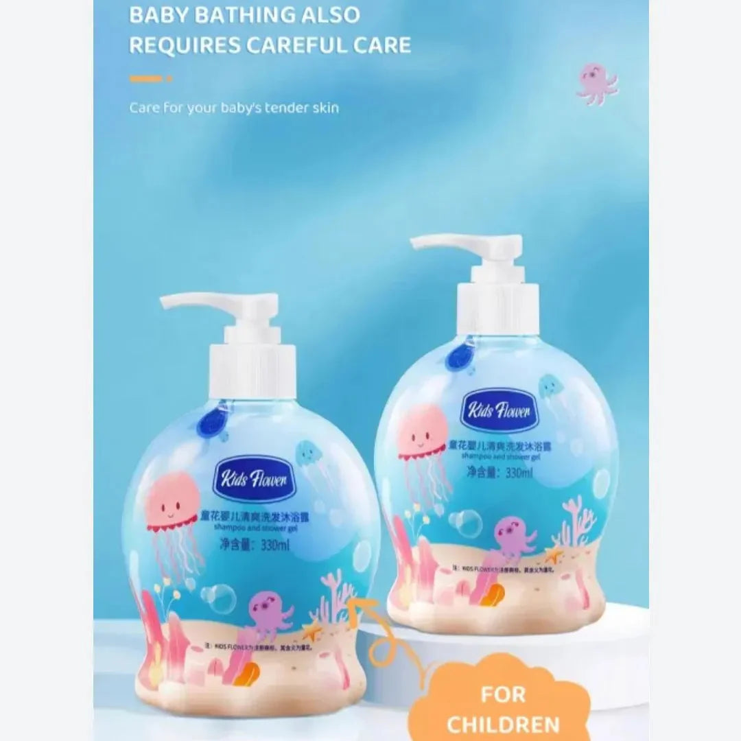 Kids Flower Shampoo And Shower Gel 2 in 1 For Only Kids 330-ml Kids Flower
