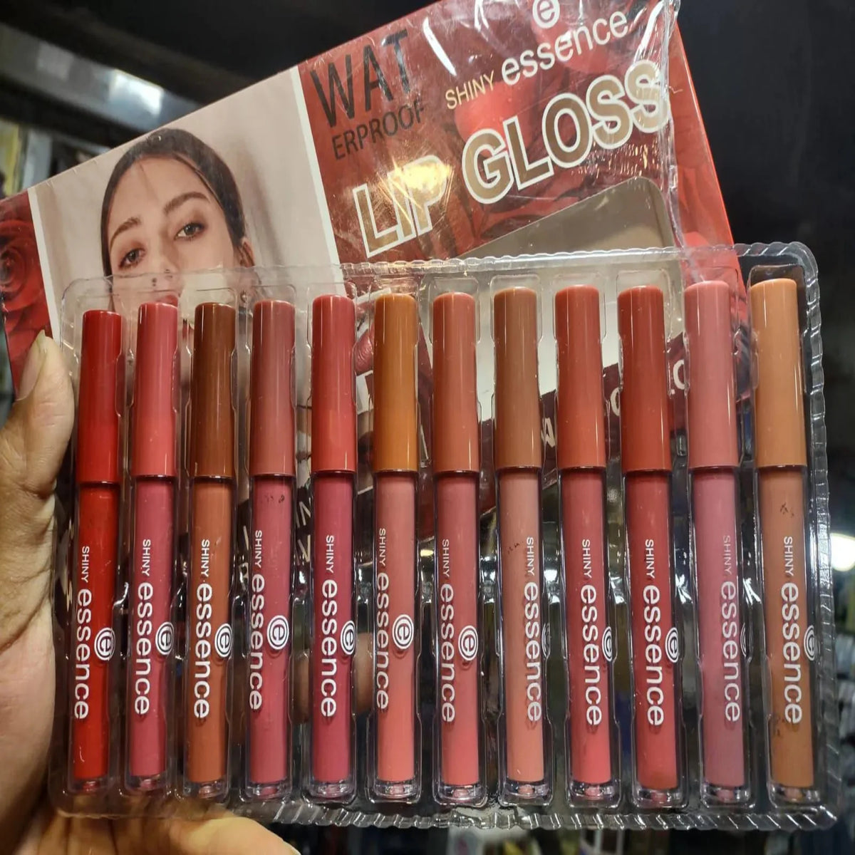 Shiny Essence Lip Gloss New Color Waterproof Pack Of 12 Shiny Essence