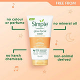 Simple Protect 'N' Glow (Vitamin C + Antioxidants) Glow Facial Wash – 150ml