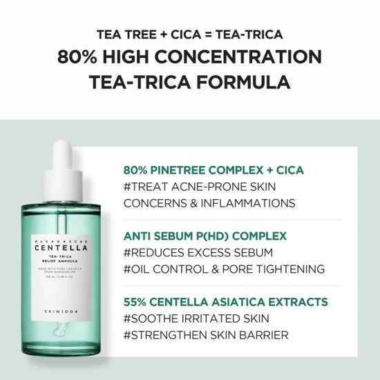 SKIN1004 Madagascar Centella Tea-Trica Relief Ampoule – 100ml SKIN1004