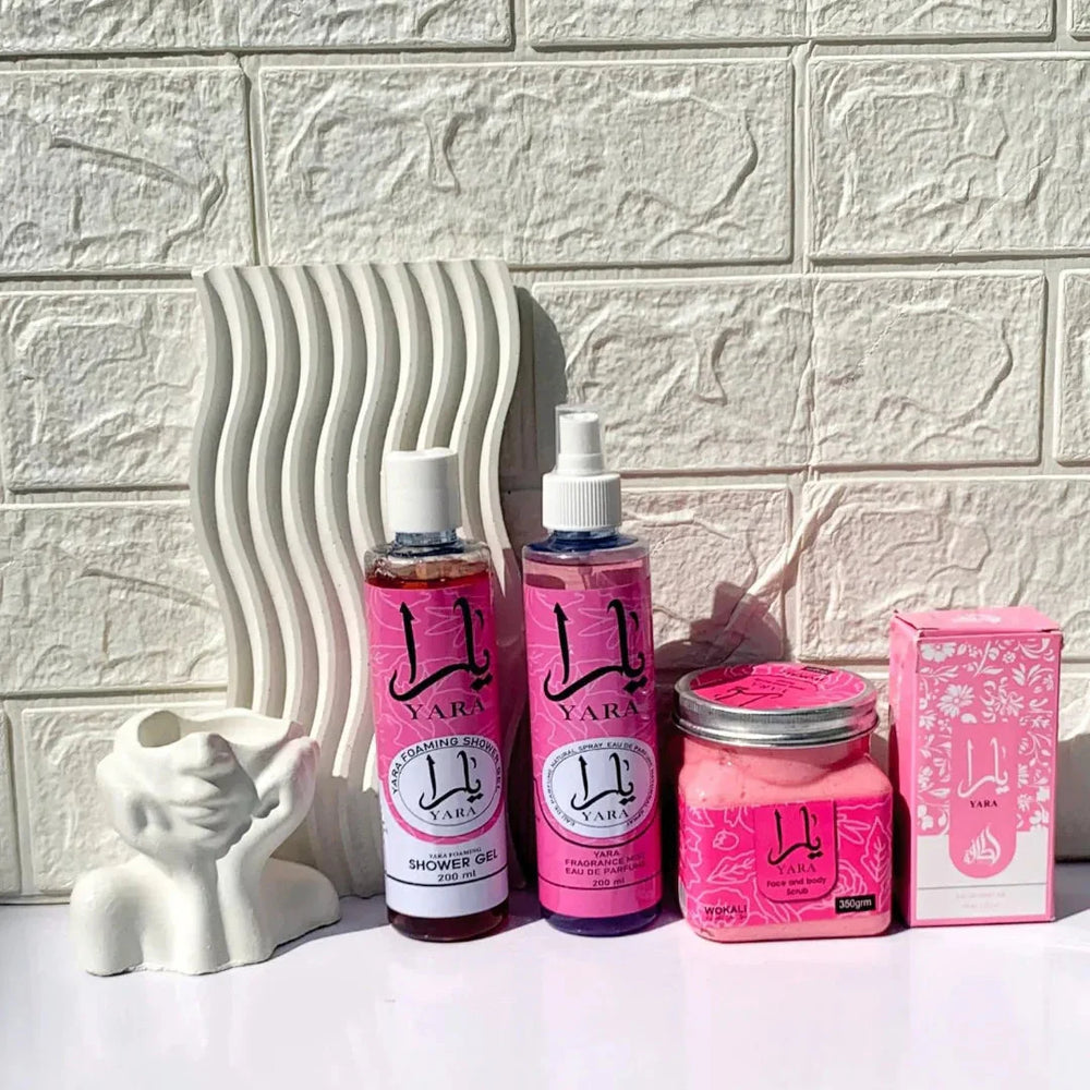 Yara Pack of 04 Luxury Body Care & Fragrance Set Yara
