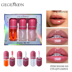 Gegemoon Lip Protecting Oil & Moisturizing Lip Gloss - Pack Of 3 Gegemoon