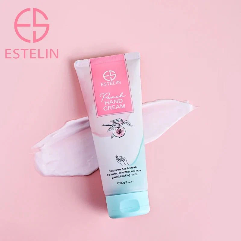 Estelin Peach Nourishes & Anti Wrinkle Hand Cream - 100g Estelin