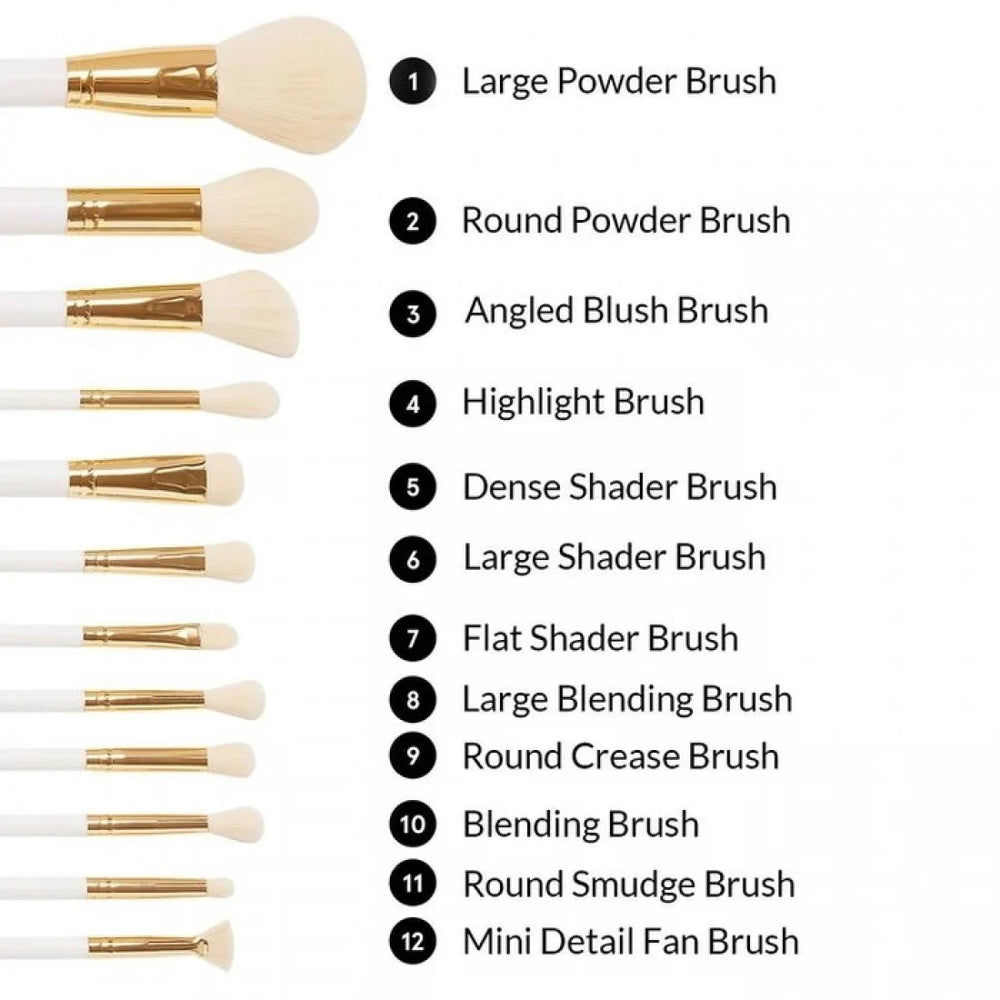 BH Cosmetics There's Snowbody Like You - 12 Pc Brush Set BH Cosmetics