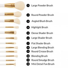 BH Cosmetics There's Snowbody Like You - 12 Pc Brush Set BH Cosmetics