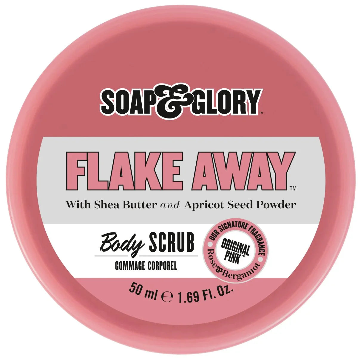 Soap & Glory Flake Away Body Scrub, For Gorgeously Glowing Skin - 50ml Soap & Glory