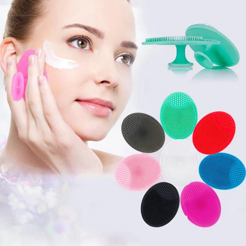 Portable Facial Cleaning Mat Pad Scrubber Silicone Face Cleansing Cosmia.pk