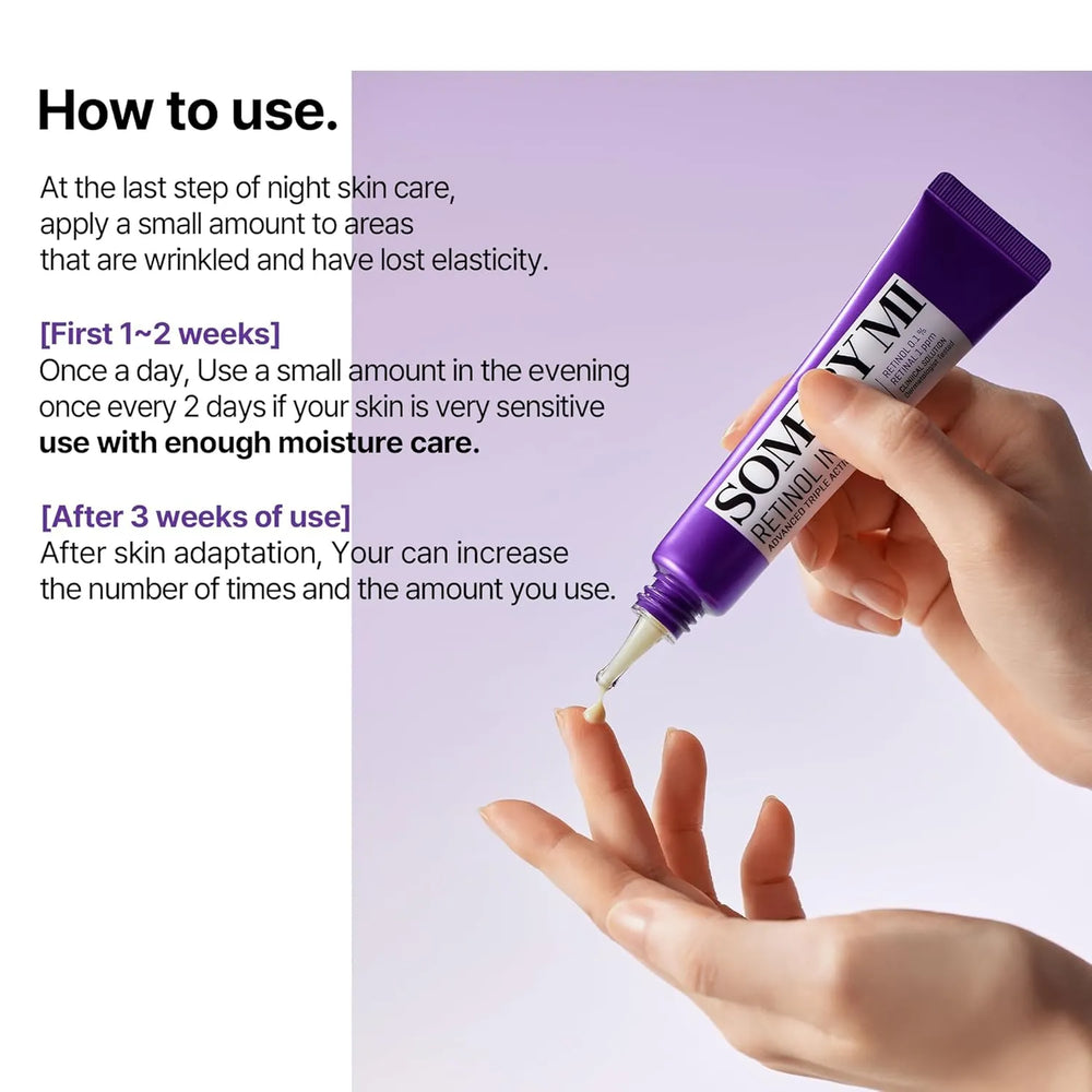 Some By Mi - Retinol Intense Advance Triple Action Eye Cream - 30ml - Made in Korea Some By Mi