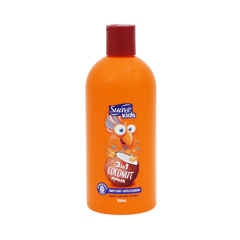 Suave - Coconut Splash 3-in-1 Shampoo, Conditioner, Body Wash - 350ml Suave