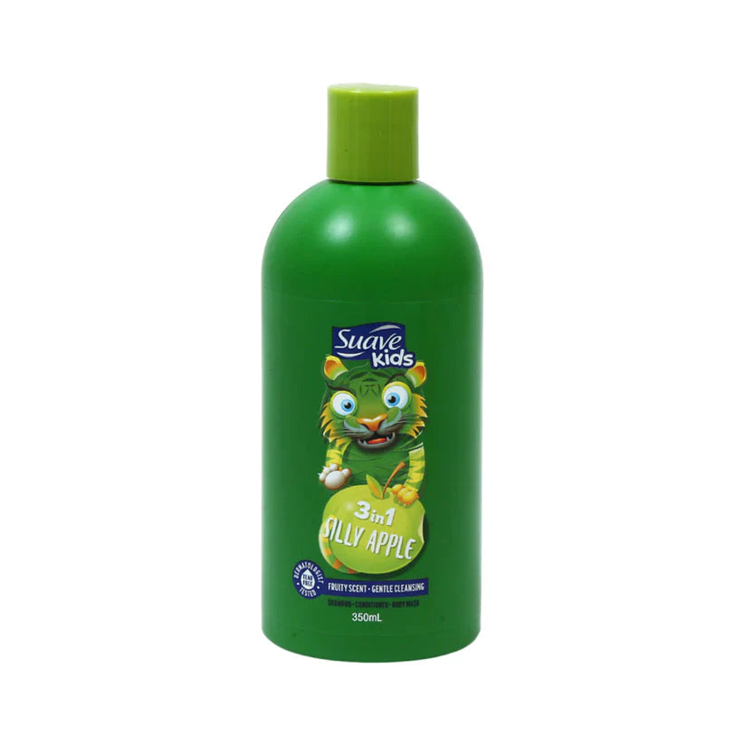 Suave - Silly Apple 3-in-1 Shampoo, Conditioner, Body Wash - 350ml Suave