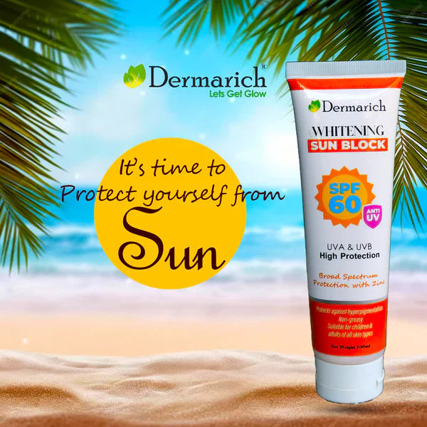 Dermarich SPF-60 Whitening Sun Block 100ml Dermarich