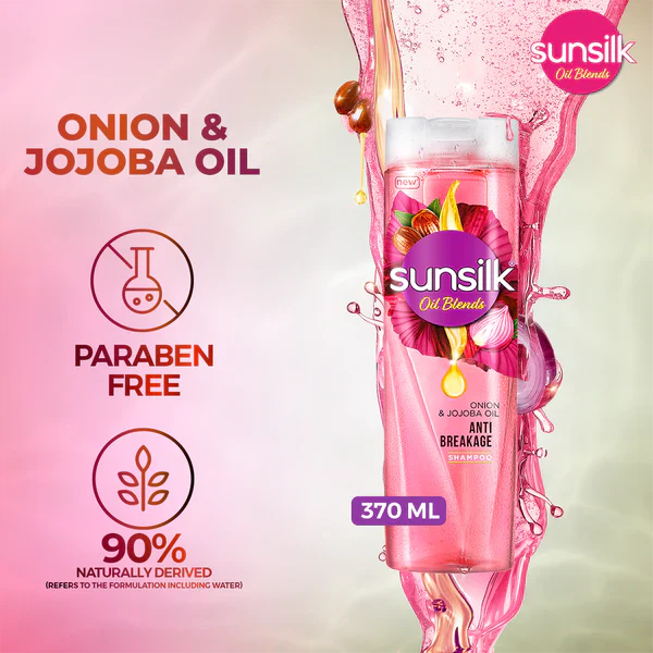 Sunsilk - Oil Blends Onion & Jojoba Oil Shampoo - 380Ml Sunsilk