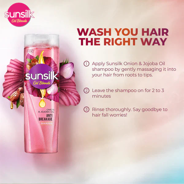 Sunsilk - Oil Blends Onion & Jojoba Oil Shampoo - 380Ml Sunsilk