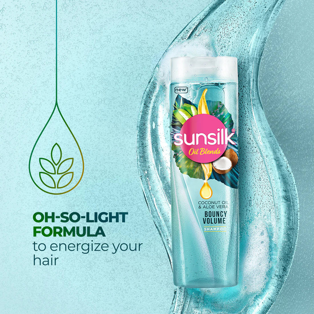 Sunsilk - Oil Blends Coconut Oil & Aloe Vera Shampoo - 380Ml Sunsilk