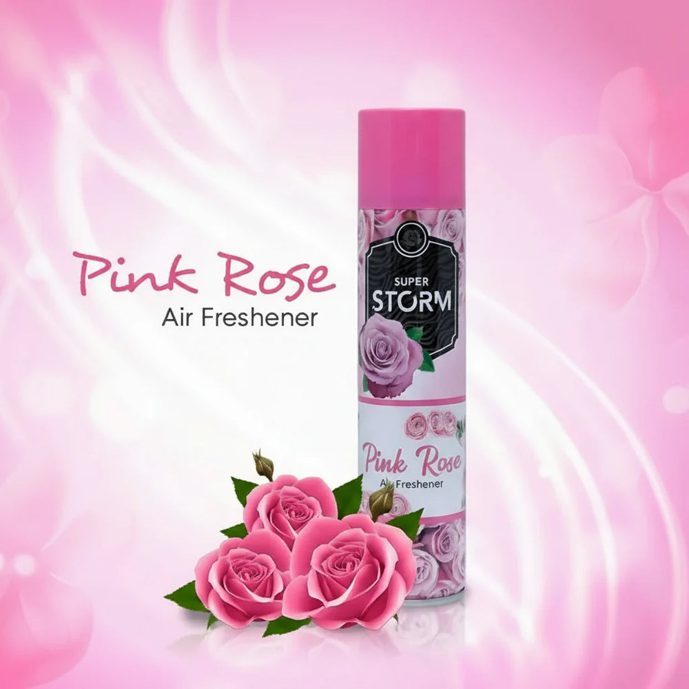 Super Storm Pink Rose Air Freshener - 300ml Super Storm