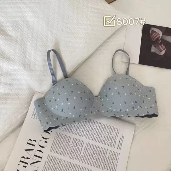 Sweet Printed Half Cup Seamless Push Up Bra Cosmia.pk